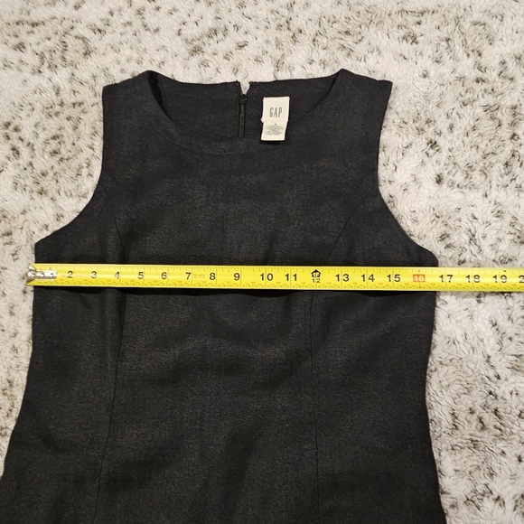 Gap SZ 6 100% Linen Black Career Sheath Dress With Matching Jacket Blazer - Picture 10 of 15